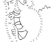 Coloriage Lizard points &agrave; relier