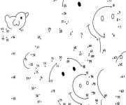 Coloriage Points &agrave; relier avec num&eacute;ro &agrave; compl&eacute;ter
