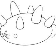 Coloriage et dessins gratuit Concombaffe de Pok&eacute;mon soleil et lune pour enfants à imprimer