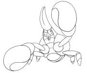 Coloriage et dessins gratuit Crabagarre de la s&eacute;rie Pok&eacute;mon soleil et lune à imprimer