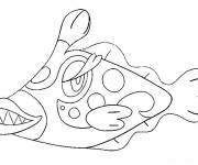 Coloriage et dessins gratuit Cr&eacute;ature Denticrisse de Pok&eacute;mon soleil et lune à imprimer