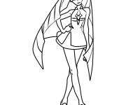 Coloriage Elsa-Mina de Pok&eacute;mon soleil et lune