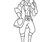 Coloriage Euphorbe joueur de Pok&eacute;mon soleil et lune