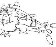 Coloriage et dessins gratuit Froussardine Pok&eacute;mon soleil et lune en ligne à imprimer
