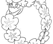 Coloriage Guerilande de dessin anim&eacute; Pok&eacute;mon soleil et lune