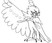 Coloriage Image Archeduc de Pok&eacute;mon soleil et lune
