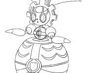 Coloriage Magearna de la s&eacute;rie Pok&eacute;mon soleil et lune imprimable