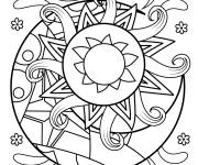 Coloriage Mandala Pokemon soleil et lune