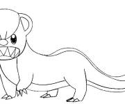 Coloriage Manglouton de Pok&eacute;mon soleil et lune