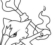 Coloriage Marowak de Pokémon soleil et lune