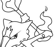 Coloriage Marowak de Pokémon soleil et lune