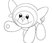 Coloriage Nounourson de Pok&eacute;mon soleil et lune