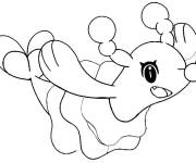 Coloriage Otarlette de dessin anim&eacute; Pok&eacute;mon soleil et lune