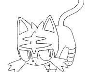 Coloriage Pok&eacute;mon soleil et lune Flamiaou