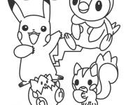 Coloriage Pokémon soleil et lune stylisé