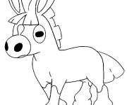 Coloriage Tiboudet Pok&eacute;mon soleil et lune gratuit