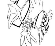 Coloriage Tokorico de la s&eacute;rie Pok&eacute;mon soleil et lune