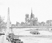 Coloriage Image de Pont réaliste