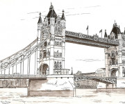 Coloriage Pont en Angleterre