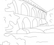 Coloriage et dessins gratuit Pont en ligne à imprimer