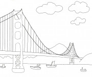 Coloriage Un Pont en perspective