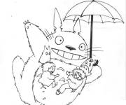 Coloriage Personnages du Ponyo pour enfants