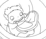 Coloriage Ponyo &agrave; colorier