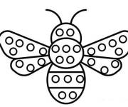 Coloriage et dessins gratuit Abeille Pop It à imprimer