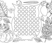 Coloriage Automne Pop It