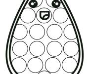 Coloriage Avocat Pop it