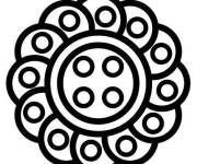 Coloriage et dessins gratuit Belle fleur Pop it à imprimer