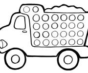 Coloriage Camion Pop it