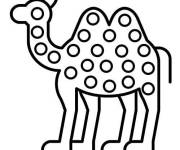 Coloriage et dessins gratuit Chameau Pop it à imprimer