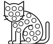Coloriage et dessins gratuit Chat Pop It à imprimer