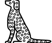 Coloriage et dessins gratuit Chien Pop It à imprimer