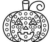 Coloriage et dessins gratuit Citrouille de Halloween Pop It à imprimer
