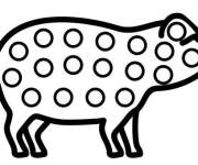 Coloriage et dessins gratuit Cochon Pop It à imprimer