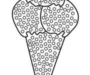 Coloriage et dessins gratuit Cr&egrave;me glac&eacute;e Pop it à imprimer