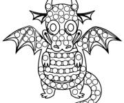 Coloriage Dragon Pop it