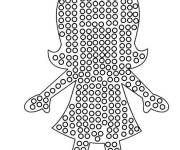 Coloriage Fille Pop it