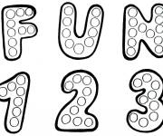 Coloriage Fun 1,2,3 Pop it