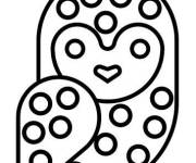 Coloriage et dessins gratuit Hibou Pop it à imprimer