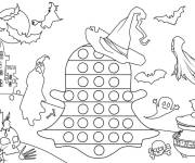Coloriage Illustration Halloween Pop it