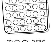 Coloriage et dessins gratuit Jouet Pop it à imprimer