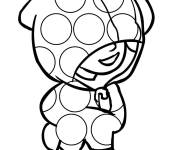 Coloriage Leon Brawl Stars Pop it