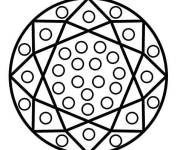 Coloriage Mandala Pop it