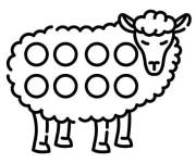 Coloriage Mouton Pop it