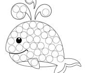 Coloriage Pop it baleine