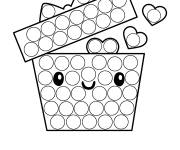 Coloriage Pop it cadeau kawaii