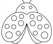 Coloriage Pop it coccinelle